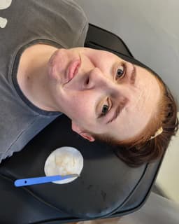 Mini mirror facial - sad face at all that being on your face