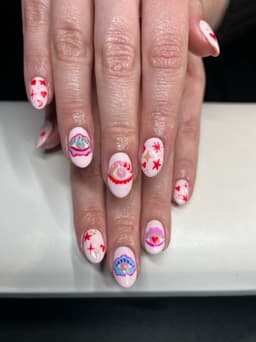 Intricate nail art