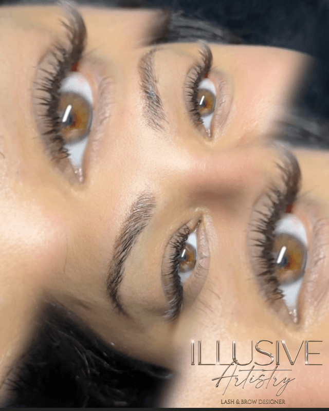 Brown Wet Look Lashes Speciality Curls