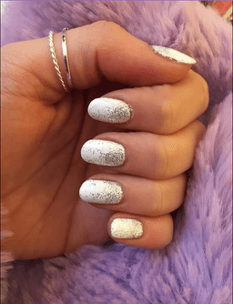 Stunning white with sparkles