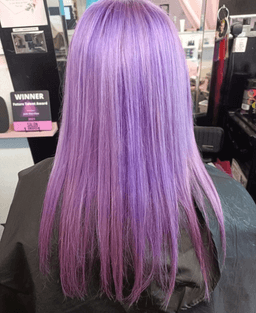 Lilac and pink highlights