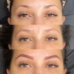 Ombré Brows ( when heald colours softens around 50%)