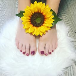 Pedicure and polish.