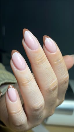 Biab manicure with double French