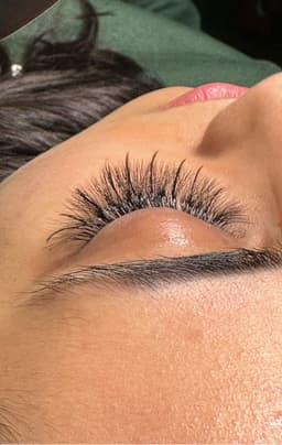 Each lash is carefully applied to the healthy natural lashes.