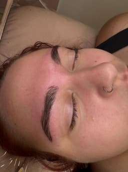 Brow wax and tint