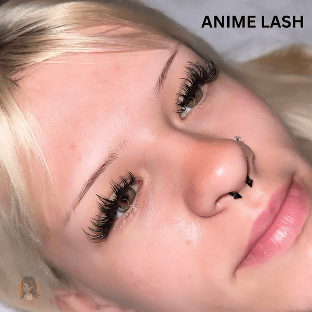 Anime lashes, a Spikey Russian set