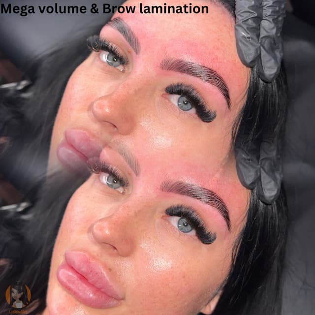 Mega volume and brow lamination
