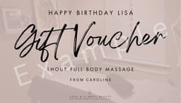 Gift voucher example