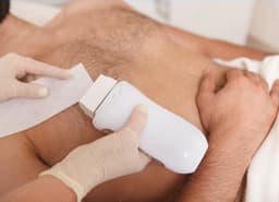 Chest and abs waxing