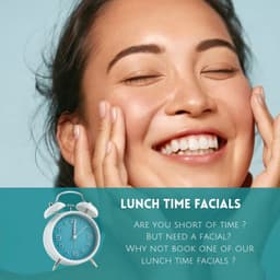 Highly effective 30 minute facials. Perfect for lunchtime sessions