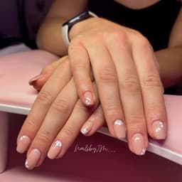Builder gel & simple nail art 🫧