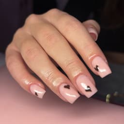 Extensions & simple nail art 🌙