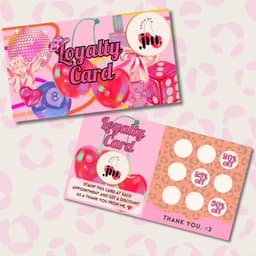 Make sure you grab a loyalty card! 💕