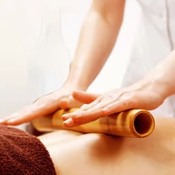 Warm bamboo massage