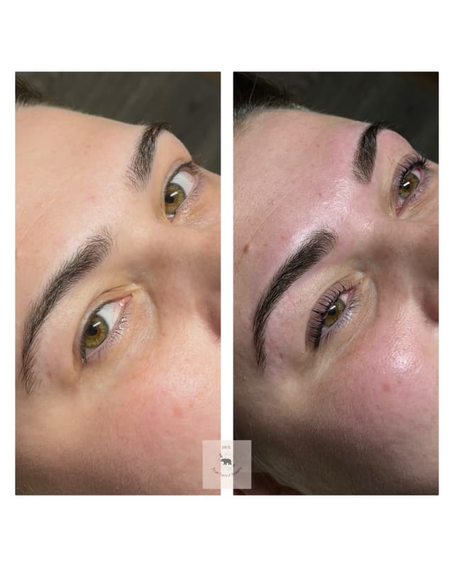 Korean lash lift and brow tint and tidy