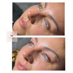Dermaplane brow tidy and Lashlift