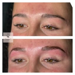 Brow lamination tint and tidy