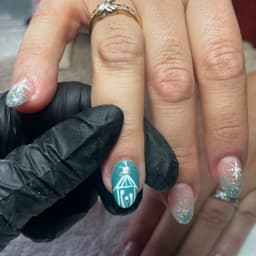 Nativity Scene Nail Art