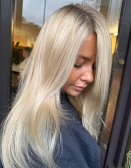rooty scandi blonde