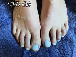 CND Gel pedicure