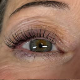 Lash lift and tint