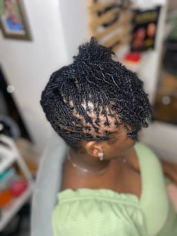Starterlocs updo