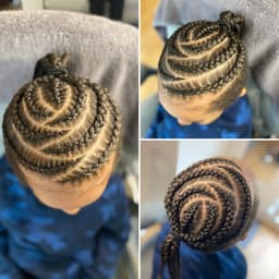 Stitch braids children’s natural hair