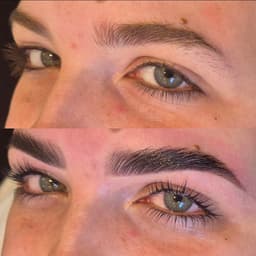 Brow tint & wax + Lash lift 🤍