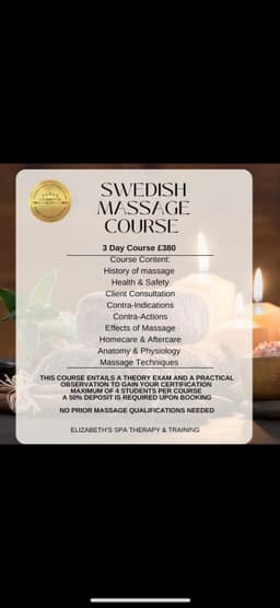 Contact us for upcoming dates