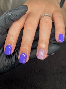 Builder Gel and with Gel polish