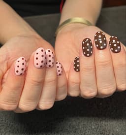 Builder gel, gel polish and simple art