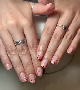 Builder Gel Mani with Nail Art