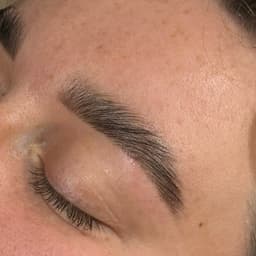 Brow Lamination, wax & tint