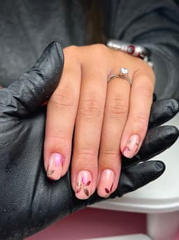 Isolated chrome flowers