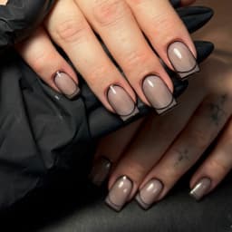 Acrylic Nails + Multi layer art