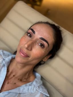 Ombré Powdered Brow Tattoo on Existing Tattooed Brows