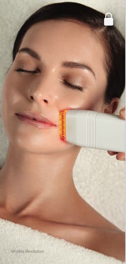 Light therapy and wrinkle combing