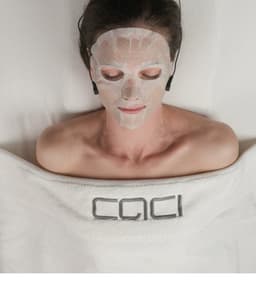 CACI Re-Energise & Renew Facial - CACI’s brand new Microcurrent Energising Mask developed with conductive ion silver print technology to energise the skin.
