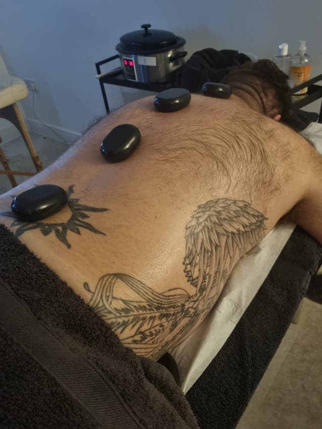 Hot stone massage