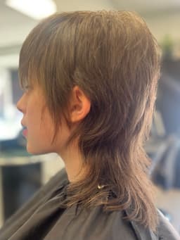 Modern mullet haircut styled at Rhubarb Hair, Beauty & Barbers in Stockton-on-Tees – bold, trendy, and full of personality.